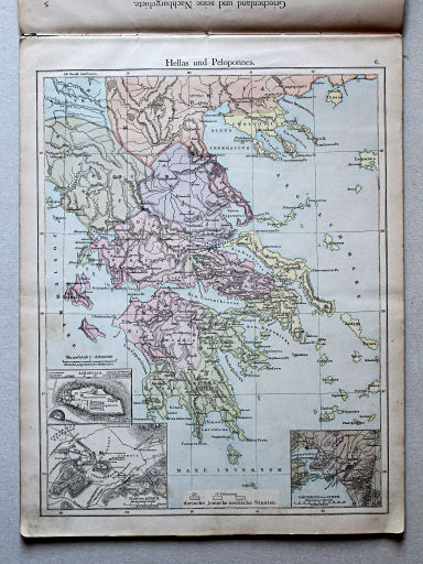 Putzger's Historischer Schul-Atlas, 1877
6. Hellas und Peloponnes