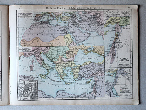 Putzger's Historischer Schul-Atlas, 1877
14. Reich der Chalifen
15. Oestliche Mittelmeerländer
