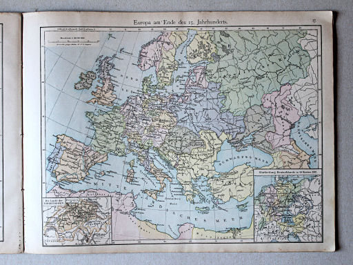 Putzger's Historischer Schul-Atlas, 1877
17. Europa am Ende des 15. Jahrhunderts