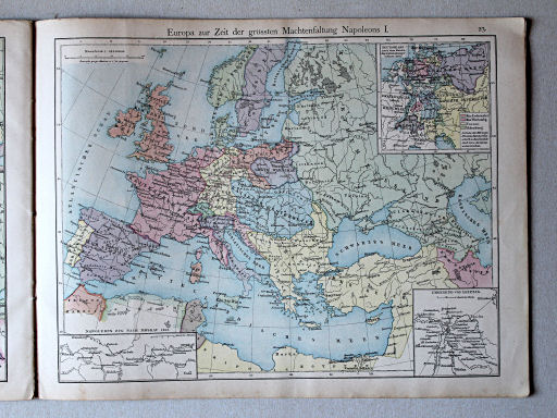 Putzger's Historischer Schul-Atlas, 1877
23. Europa zur Zeit der grössten Machtentfaltung Napoleons I
