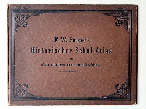 Putzger's Historischer Schul-Atlas, 1881
Voorkant band