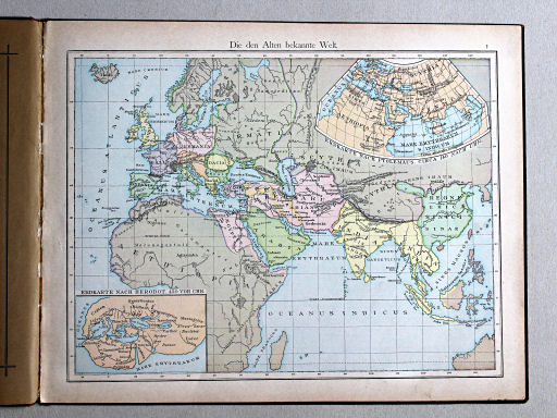 Putzger's Historischer Schul-Atlas, 1881
1. Die den Alten bekannte Welt