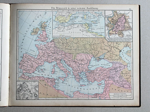 Putzger's Historischer Schul-Atlas, 1881
10. Das Römerreich in seiner weitesten Ausdehnung
