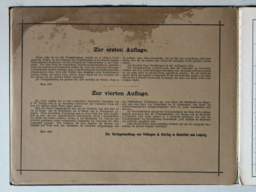 Putzger's Historischer Schul-Atlas, 1887
Voorwoord / Preface