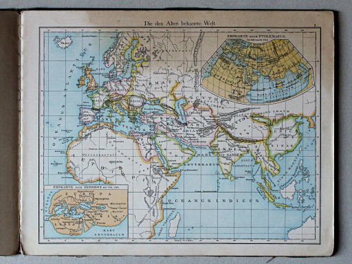 Putzger's Historischer Schul-Atlas, 1887
1. Die den Alten bekannte Welt