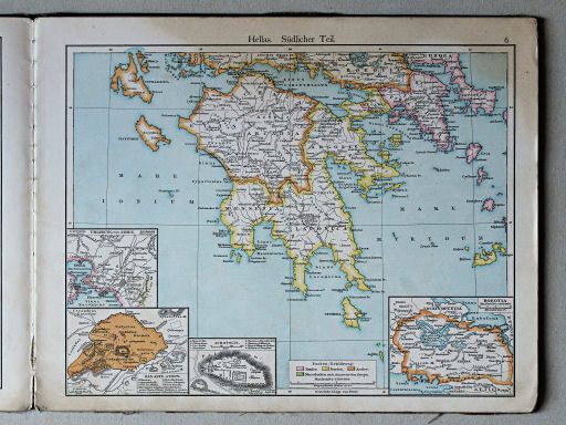Putzger's Historischer Schul-Atlas, 1887
6. Hellas. Südlicher Teil