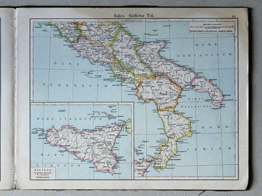 Putzger's Historischer Schul-Atlas, 1887
10. Italien. Südlicher Teil