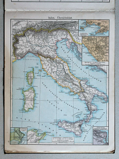 Putzger's Historischer Schul-Atlas, 1887
11. Italien. Übersichtsblatt