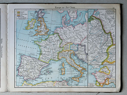 Putzger's Historischer Schul-Atlas, 1887
12. Europa zur Zeit Christi