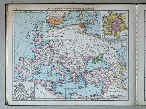 Putzger's Historischer Schul-Atlas, 1887
13. Das Römerreich in seiner weitesten Ausdehnung