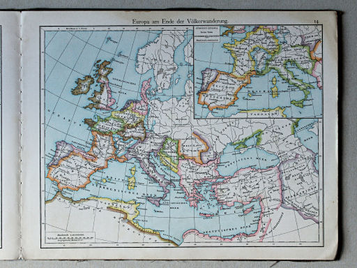 Putzger's Historischer Schul-Atlas, 1887
14. Europa am Ende der Völkerwanderung