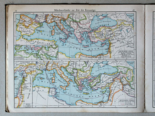 Putzger's Historischer Schul-Atlas, 1887
17.18. Mittelmeerländer zur Zeit der Kreuzzüge