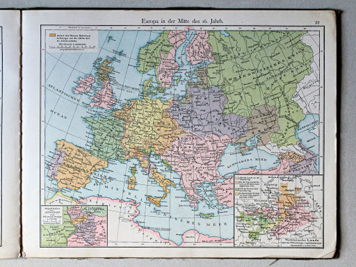Putzger's Historischer Schul-Atlas, 1887
22. Europa in der Mitte des 16. Jahrhunderts