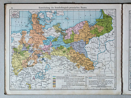 Putzger's Historischer Schul-Atlas, 1887
29. Entwickelung des brandenburgisch-preussischen Staates