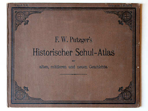 Putzger's Historischer Schul-Atlas, 1888
Voorkant band / Front cover