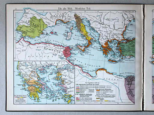 Putzgers Historischer Schul-Atlas, 1888
2. Die alte Welt. Westlicher Teil