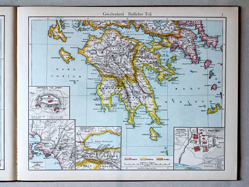 Putzgers Historischer Schul-Atlas, 1888
7. Griechenland. Südlicher Teil