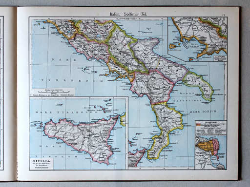 Putzgers Historischer Schul-Atlas, 1888
11. Italien. Südlicher Teil