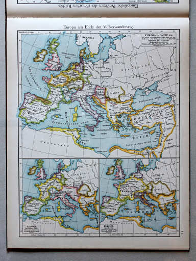 Putzgers Historischer Schul-Atlas, 1888
13. Europa am Ende der Völkerwanderung