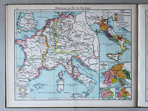 Putzgers Historischer Schul-Atlas, 1888
14. Mitteleuropa zur Zeit der Karolinger