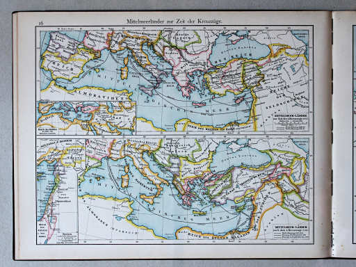 Putzgers Historischer Schul-Atlas, 1888
16. Mittelmeerländer zur Zeit der Kreuzzüge