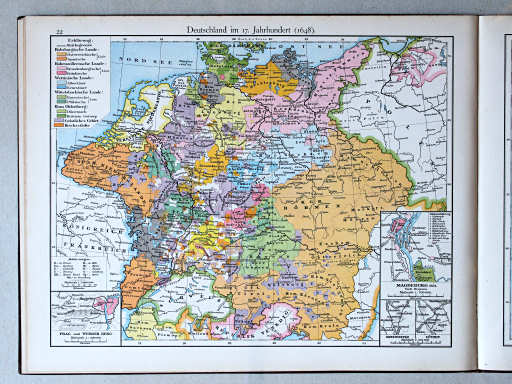 Putzgers Historischer Schul-Atlas, 1888
22. Deutschland im 17. Jahrhundert (1648)