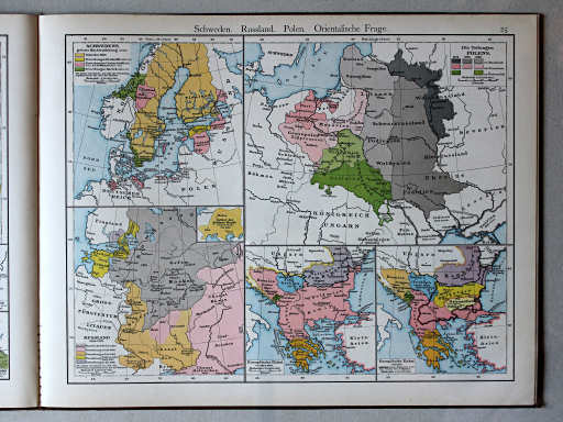 Putzgers Historischer Schul-Atlas, 1888
25. Schweden. Russland. Polen. Orientalische Frage