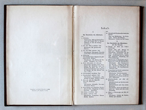 Putzgers Historischer Schul-Atlas, 1900
Inhoudsopgave 1 / Table of contents 1