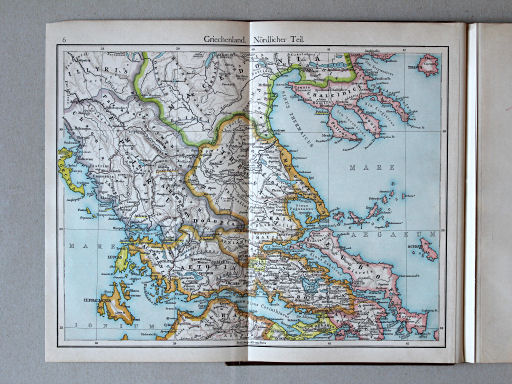 Putzgers Historischer Schul-Atlas, Deutschland, 1900
6. Griechenland. Nördlicher Teil
