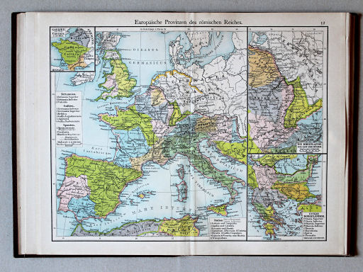 Putzgers Historischer Schul-Atlas, Deutschland, 1900
12. Europäische Provinzen des römischen Reiches