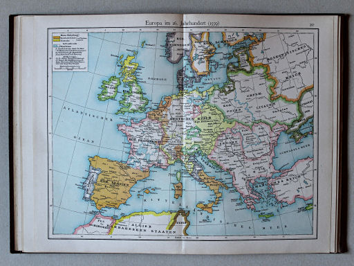 Putzgers Historischer Schul-Atlas, Deutschland, 1900
20. Europa im 16. Jahrhundert (1559)