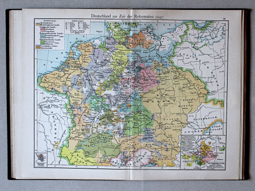 Putzgers Historischer Schul-Atlas, Deutschland, 1900
21. Deutschland zur Zeit der Reformation (1547)