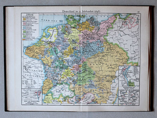 Putzgers Historischer Schul-Atlas, Deutschland, 1900
22. Deutschland im 17. Jahrhundert (1648)
