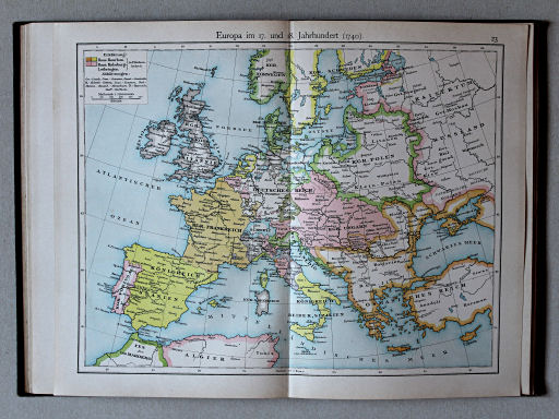 Putzgers Historischer Schul-Atlas, Deutschland, 1900
23. Europa im 17. und 18. Jahrhundert (1740)