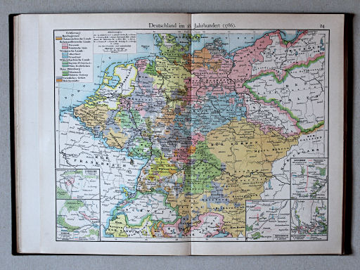 Putzgers Historischer Schul-Atlas, Deutschland, 1900
24. Deutschland im 18. Jahrhundert (1786)