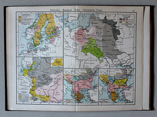 Putzgers Historischer Schul-Atlas, Deutschland, 1900
25. Schweden. Russland. Polen. Orientalische Frage