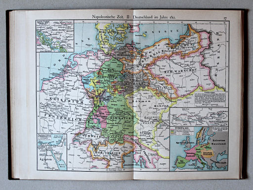 Putzgers Historischer Schul-Atlas, Deutschland, 1900
27. Napoleonische Zeit II: Deutschland im Jahre 1812