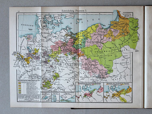 Putzgers Historischer Schul-Atlas, Deutschland, 1900
30. Entwickelung Preussens I