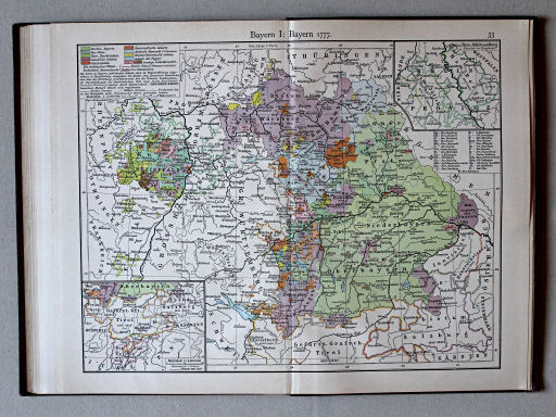 Putzgers Historischer Schul-Atlas, Deutschland, 1900
33. Bayern I: Bayern 1777