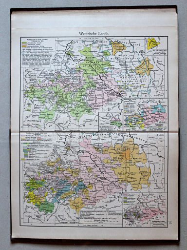 Putzgers Historischer Schul-Atlas, Deutschland, 1900
36. Wettinische Lande