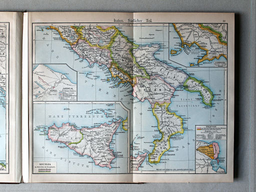 Putzgers Historischer Schul-Atlas, 1900
11. Italien. Südlicher Teil