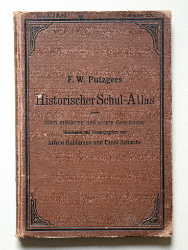 Putzgers Historischer Schul-Atlas, 1901
Voorkant band