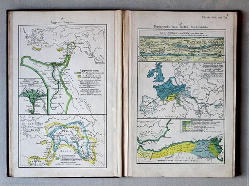 Putzgers Historischer Schul-Atlas, 1901
2b. Ägypten. Assyrien
3a. Peutingersche Tafel. Kelten. Nordwestafrika