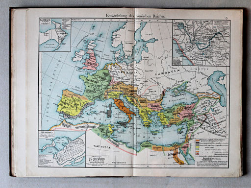 Putzgers Historischer Schul-Atlas, 1901
9. Entwickelung des römischen Reiches