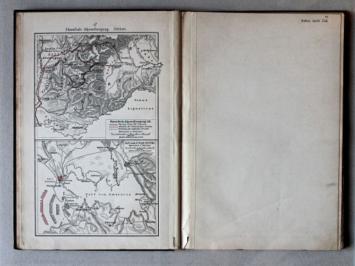 Putzgers Historischer Schul-Atlas, 1901
9b. Hannibals Alpenübergang. Aktium