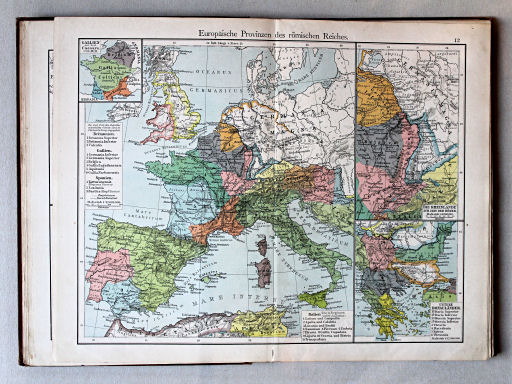 Putzgers Historischer Schul-Atlas, 1901
12. Europäische Provinzen des römischen Reiches