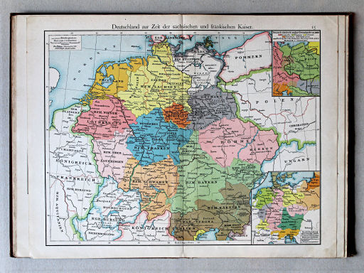 Putzgers Historischer Schul-Atlas, 1901
15. Deutschland zur Zeit der sächsischen und fränkischen Kaiser