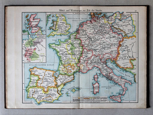 Putzgers Historischer Schul-Atlas, 1901
17. Mittel- und Westeuropa zur Zeit der Staufer