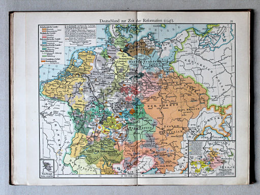Putzgers Historischer Schul-Atlas, 1901
21. Deutschland zur Zeit der Reformation (1547)