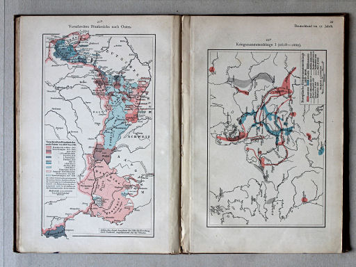 Putzgers Historischer Schul-Atlas, 1901
21b. Vorschreiten Frankreichs nach Osten